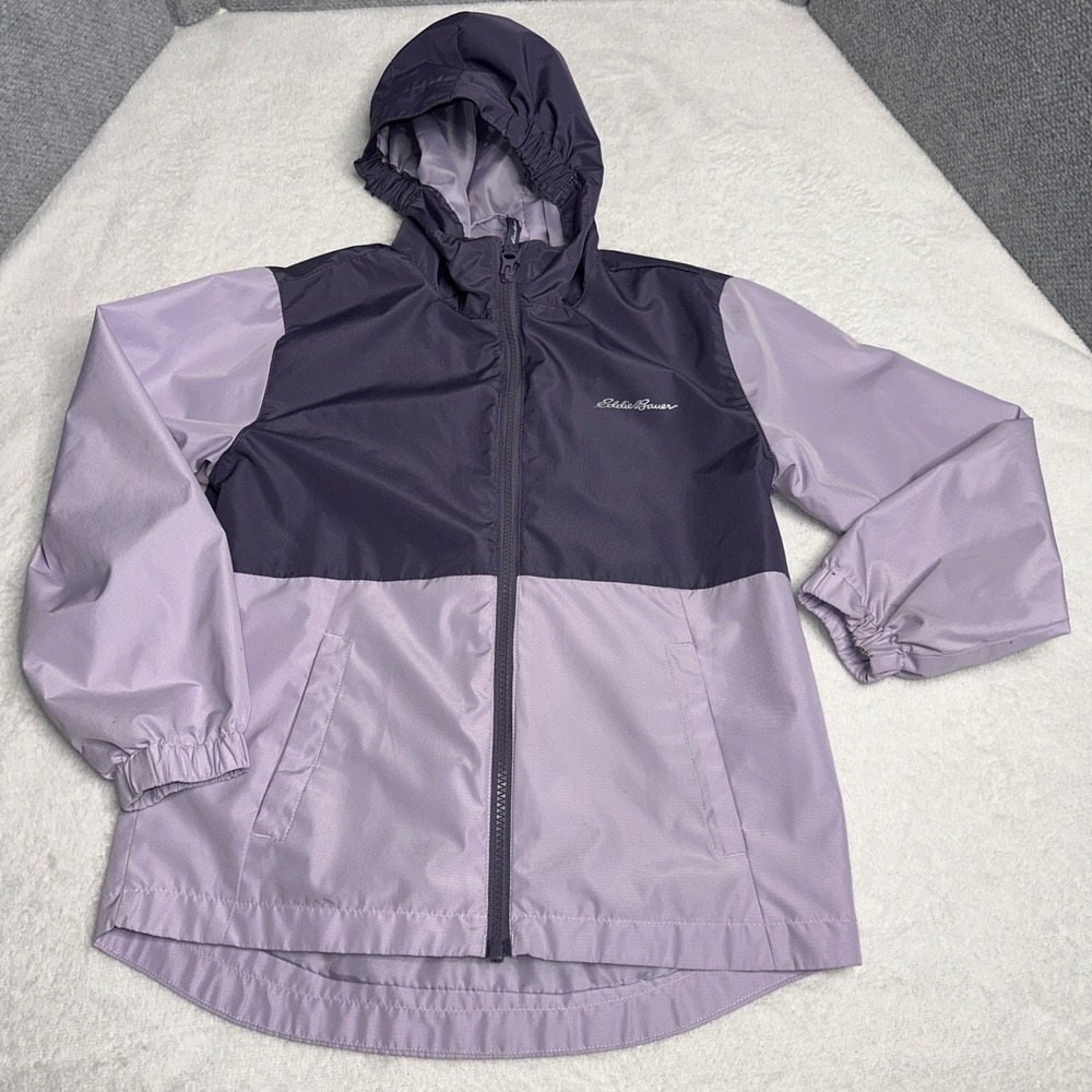 Eddie Bauer 3 in 1 Jacket Full Zip Youth Girls S 7/8‎ Purple